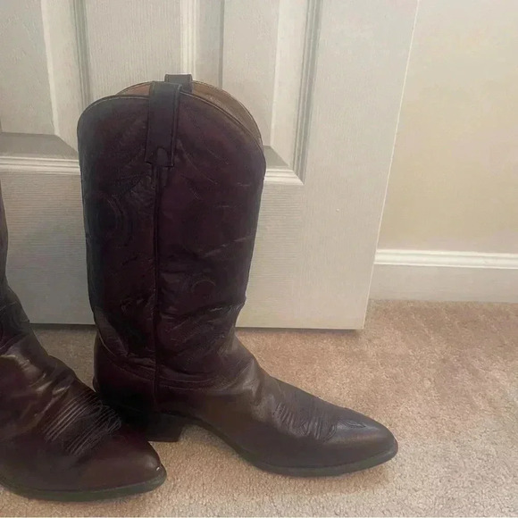 Men’s size 12 D Acme leather cowboy boots. Beautiful! - Picture 14 of 16